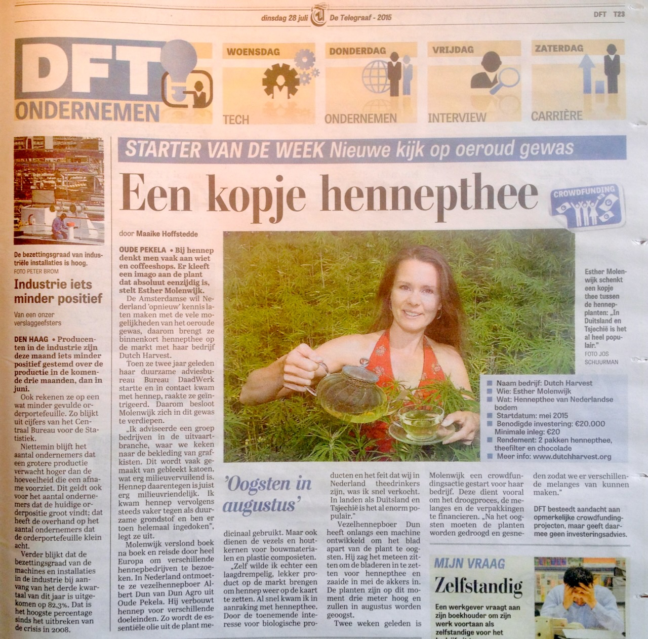 Hennepthee Dutch Harvest Telegraaf